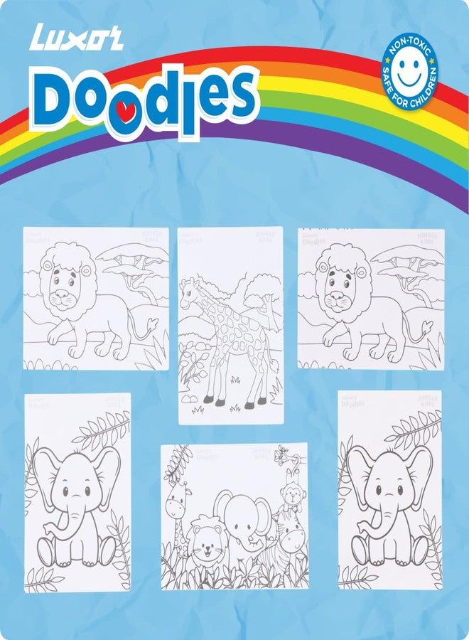 Luxor Doodles Super Combo Art Set - Ignite Imagination with Diverse Crayons, Sketch Pens, Water Colors, Glitter, Glue, Eraser & Sharpener, Ultimate Creative Kit for Kids' Artistic Adventures - Image 4
